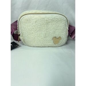 Minnie‎ Mouse Sherpa Crossbody Waist Bag Purse New Sherpa Crossbody Minnie